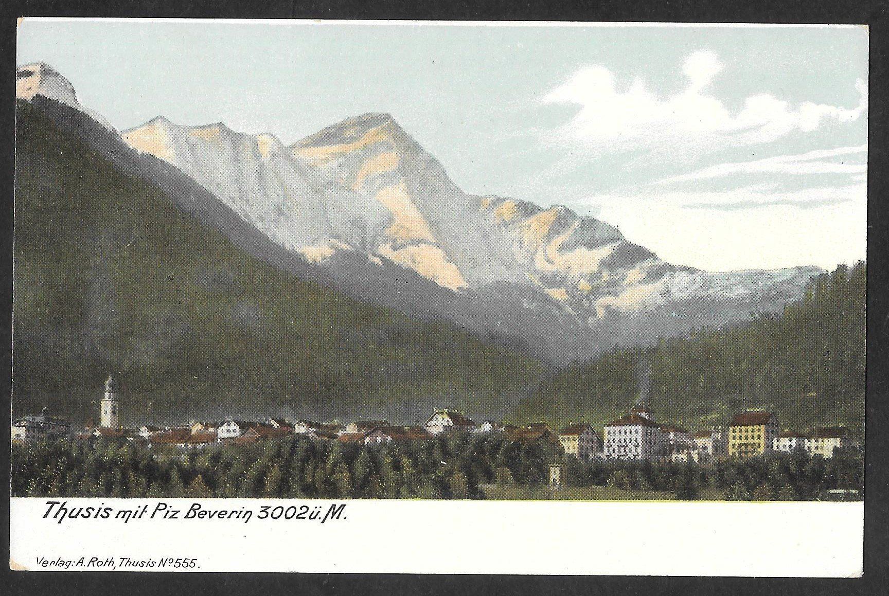 Cartes postales: Thusis miz Piz Beverin – D'occasion à Olten par clotaldi