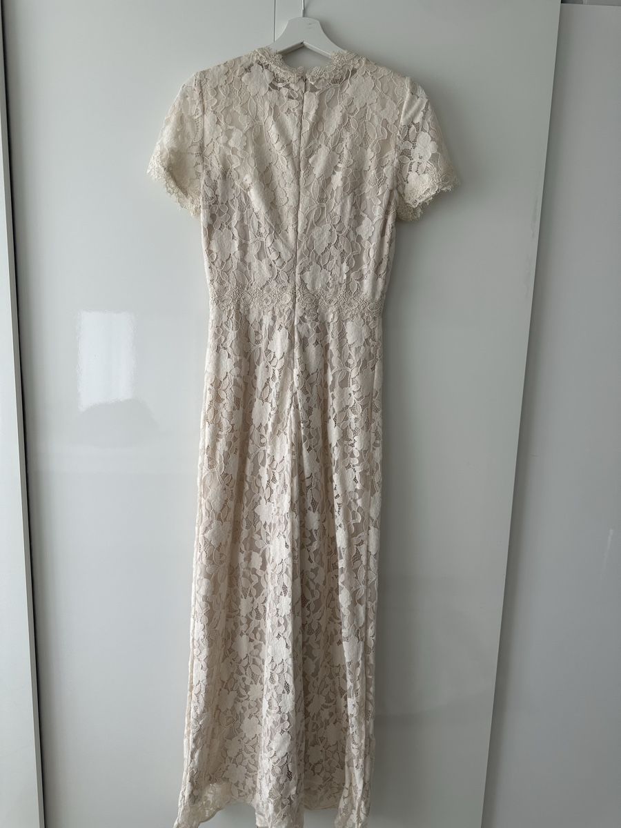 Vila Vestiti: Spitzenkleid | Gr. 36 | beige | lang – Nuovo (secondo la descrizione) da Spreitenbach venduto da Sujrkwxl 3