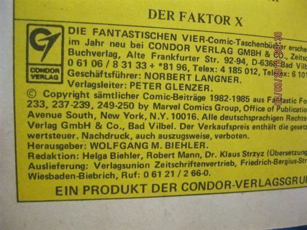Fumetti: 3x Die Fantastischen Vier Comics Taschenbücher (1985 - 1988) – Usato da Affoltern am Albis venduto da Andrezc 7