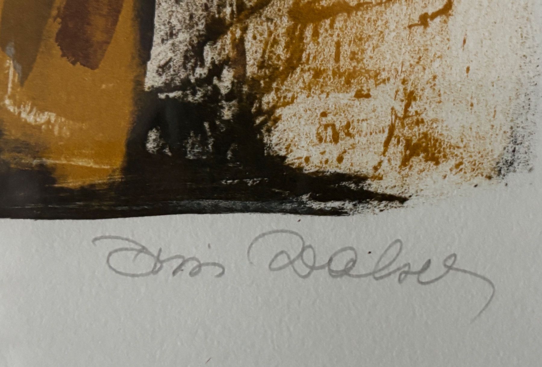 Foto & Immagini: Doris Walser, 1934, abstrakte Lithographie handsign.  Z.A. – Usato da Rütihof venduto da til_68lp 3