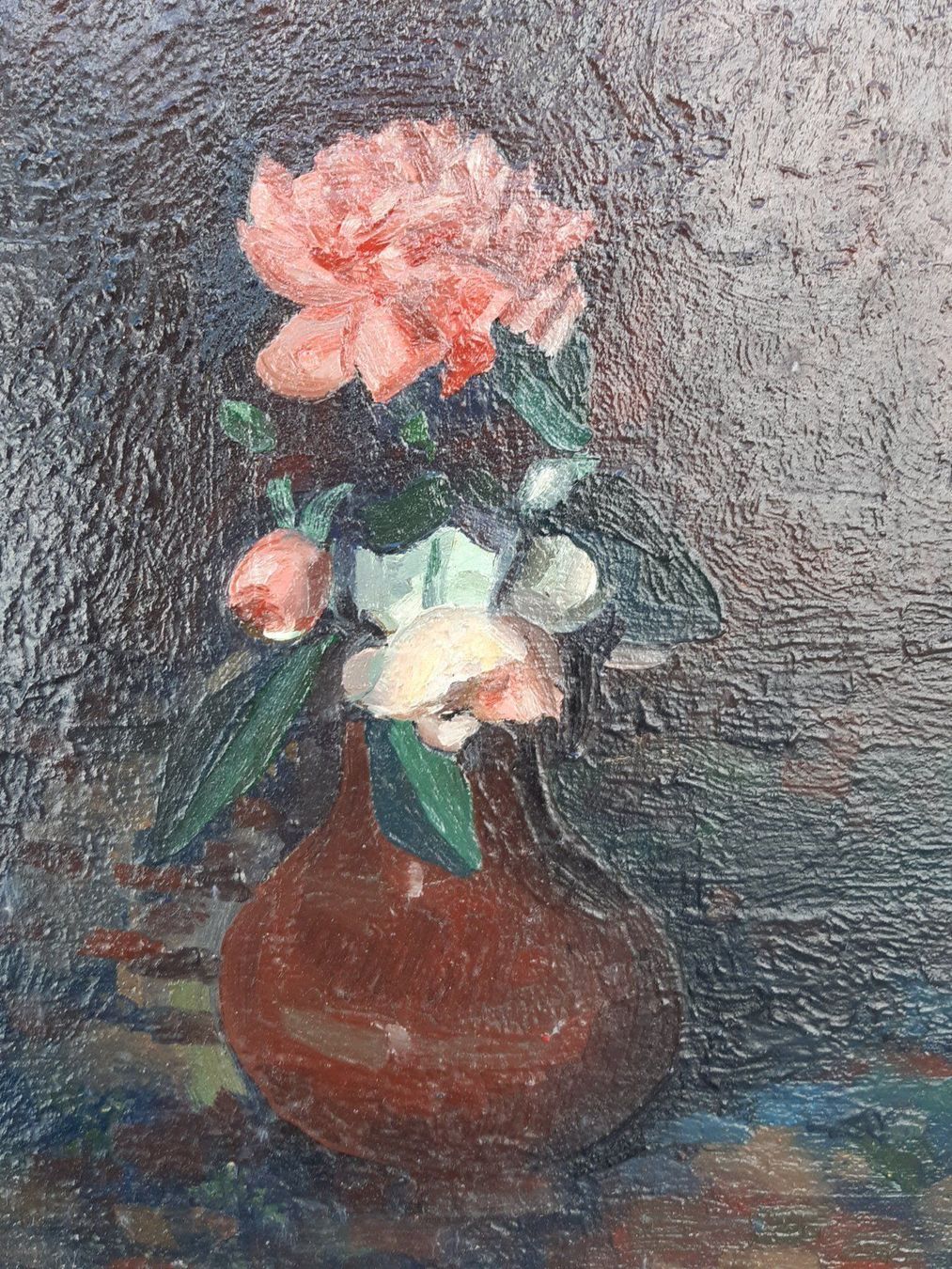 Dipinti: Bouqet de fleurs monogr- A.H. – Usato da Lausanne venduto da leneko 2