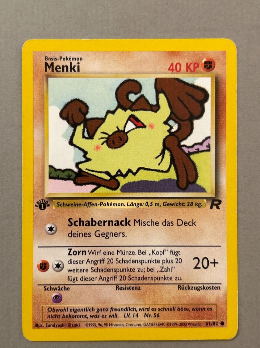 Menki 1.st Edition Team Rocket (Gebraucht) in Kehrsatz für CHF 1 – mit ...
