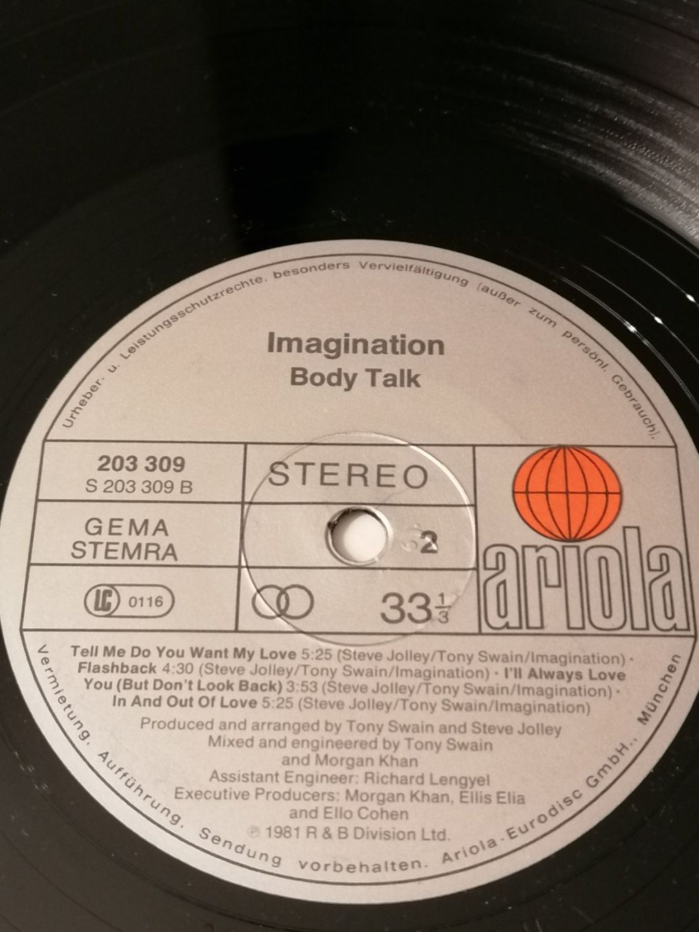 Dischi in vinile: LP - Imagination Body Talk - Vinyl 1981 – Usato da Basel venduto da vintagecollector 3
