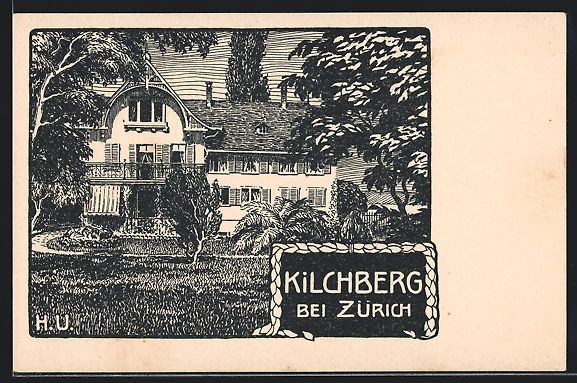 Cartes postales: Kilchberg, Villa mit Park, Frontansicht – D'occasion à Berlin par bartko-reher
