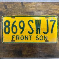 🇲🇽 Mexiko Autoschild, Sonora 869 SWJ7 - ORIGINAL 