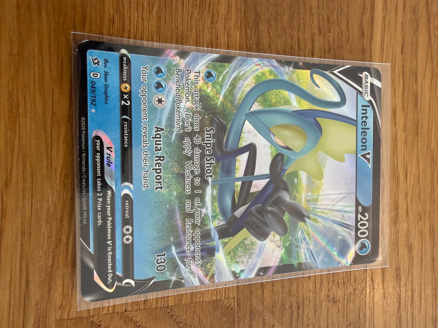 Pokémon Cartes à collectionner: Inteleon V 049/192 – D'occasion à Amriswil par sim_nlb6