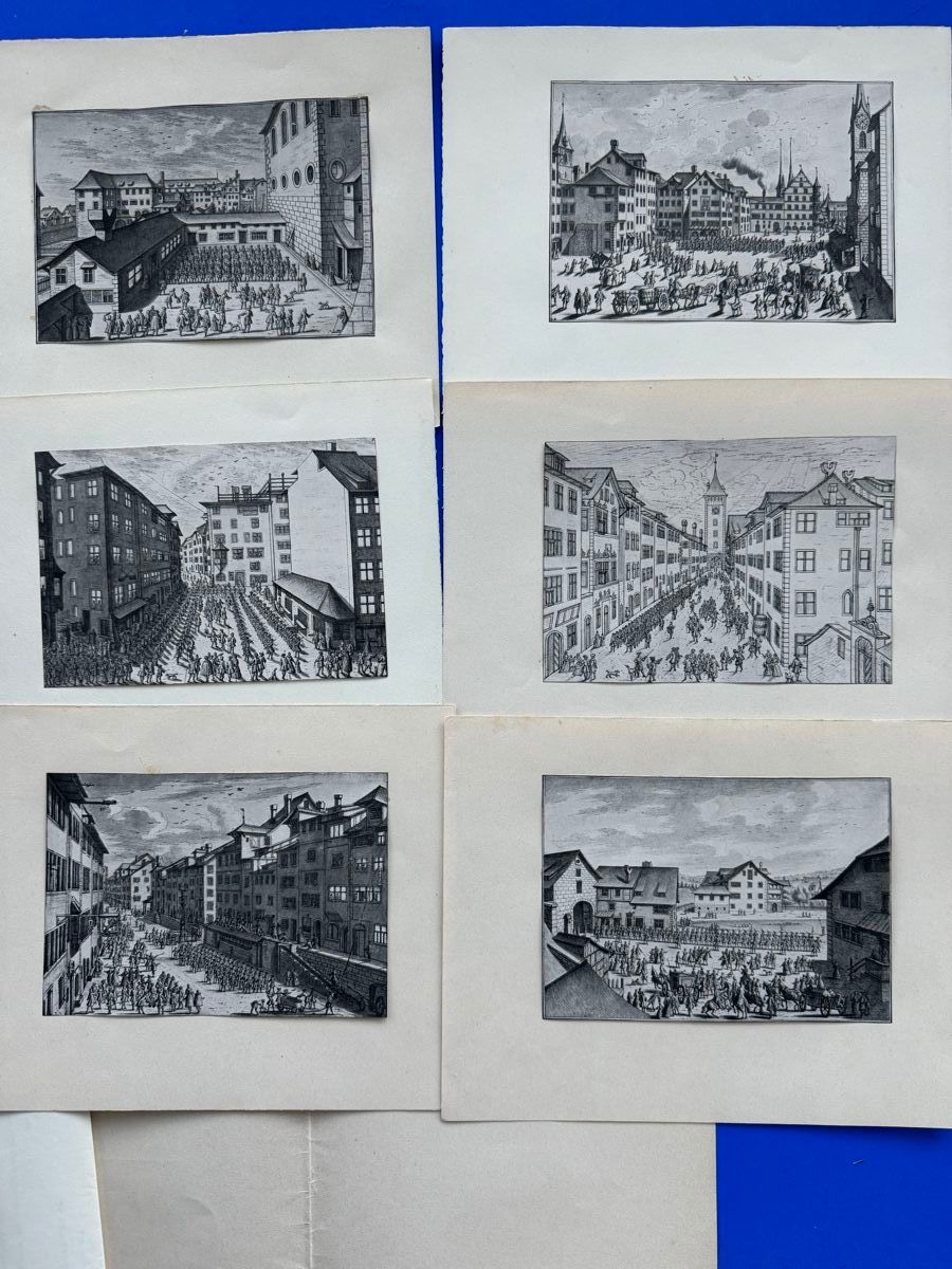 Livres: Panner Bilder. Uehlinger ca 1740. 9 Aufgezogene Kunstdrucke – D'occasion à Adliswil par buch_und_kunst 2