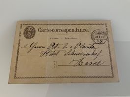 1878, Fuerstenauerbruecke, Doppelpostkarte v. Silas nach BS
