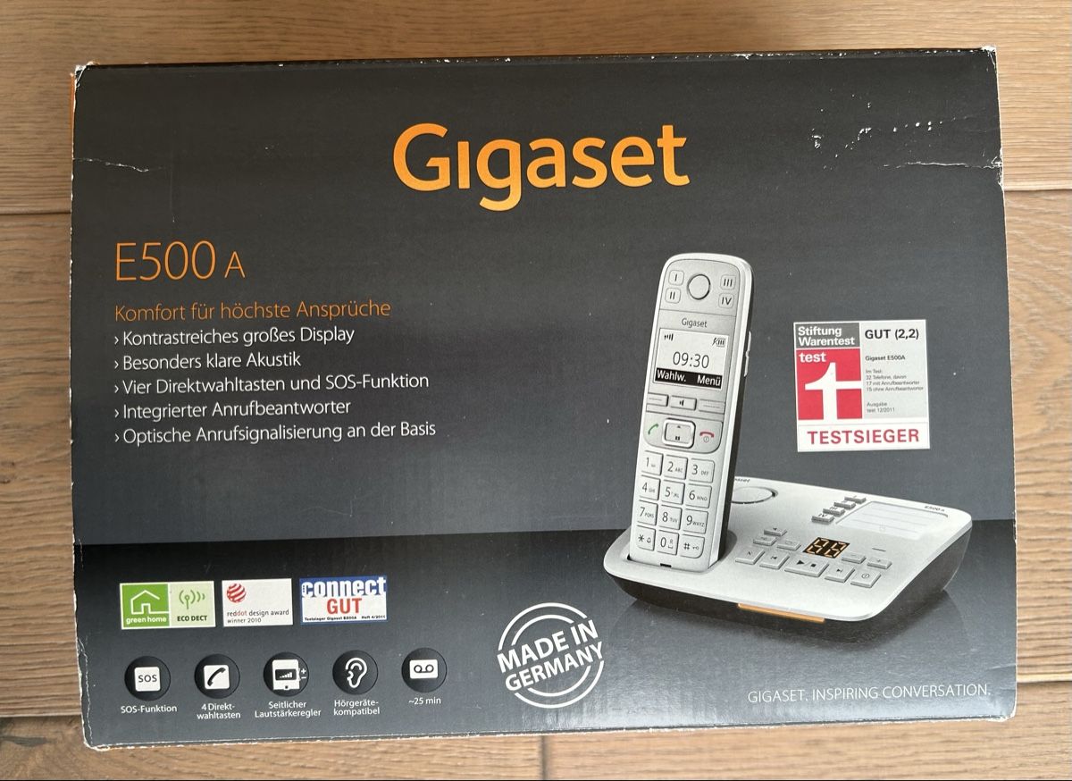 Gigaset Telefoni: Gigaset E365 Schnurlostelefon mit Anrufbeantworter – Usato da Richterswil venduto da giacometti222 2