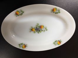 Glasplatte mit Früchtemuster