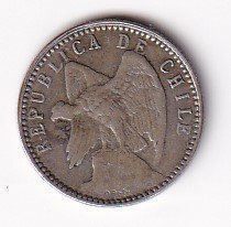 Tutti le monete: Chile cinco centavos 1910  rar  Silber – Usato da Neuchâtel venduto da karlpierrino 1