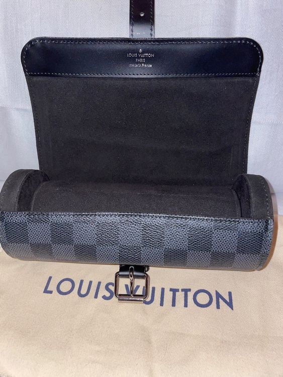 Louis Vuitton Uhren-Etui in Damier Graphite - sehr neuwertig