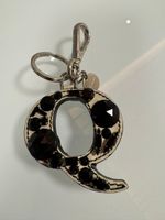 Prada "Q" Keyring Bag Charm with Crystals and Box.