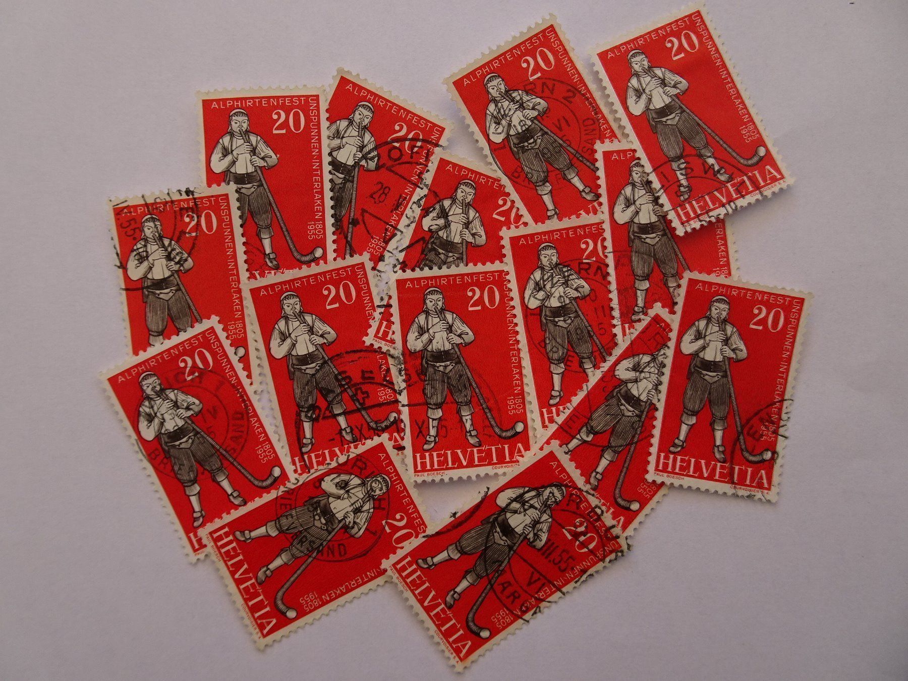 Tous les timbres: 1955 – D'occasion à Aadorf par Chnorli-Furz 4