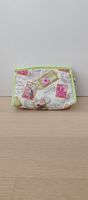 Necessaire mit Hibiscus und Briefmarken muster
