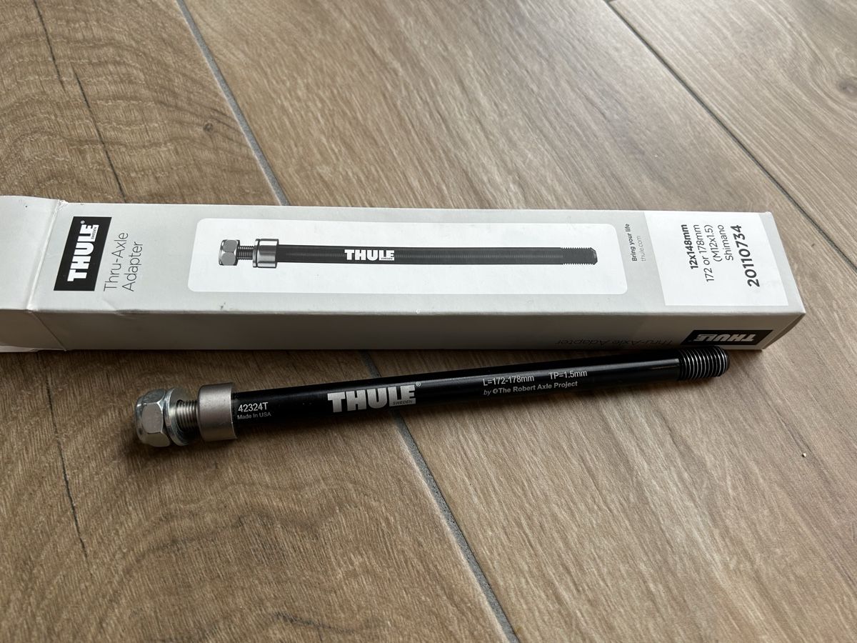 Thule Pezzi di ricambio: Thule Steckachse Shimano M12x1.5mm 172 oder 178mm – Nuovo e nell'imballaggio originale da Degersheim venduto da deb_8h55