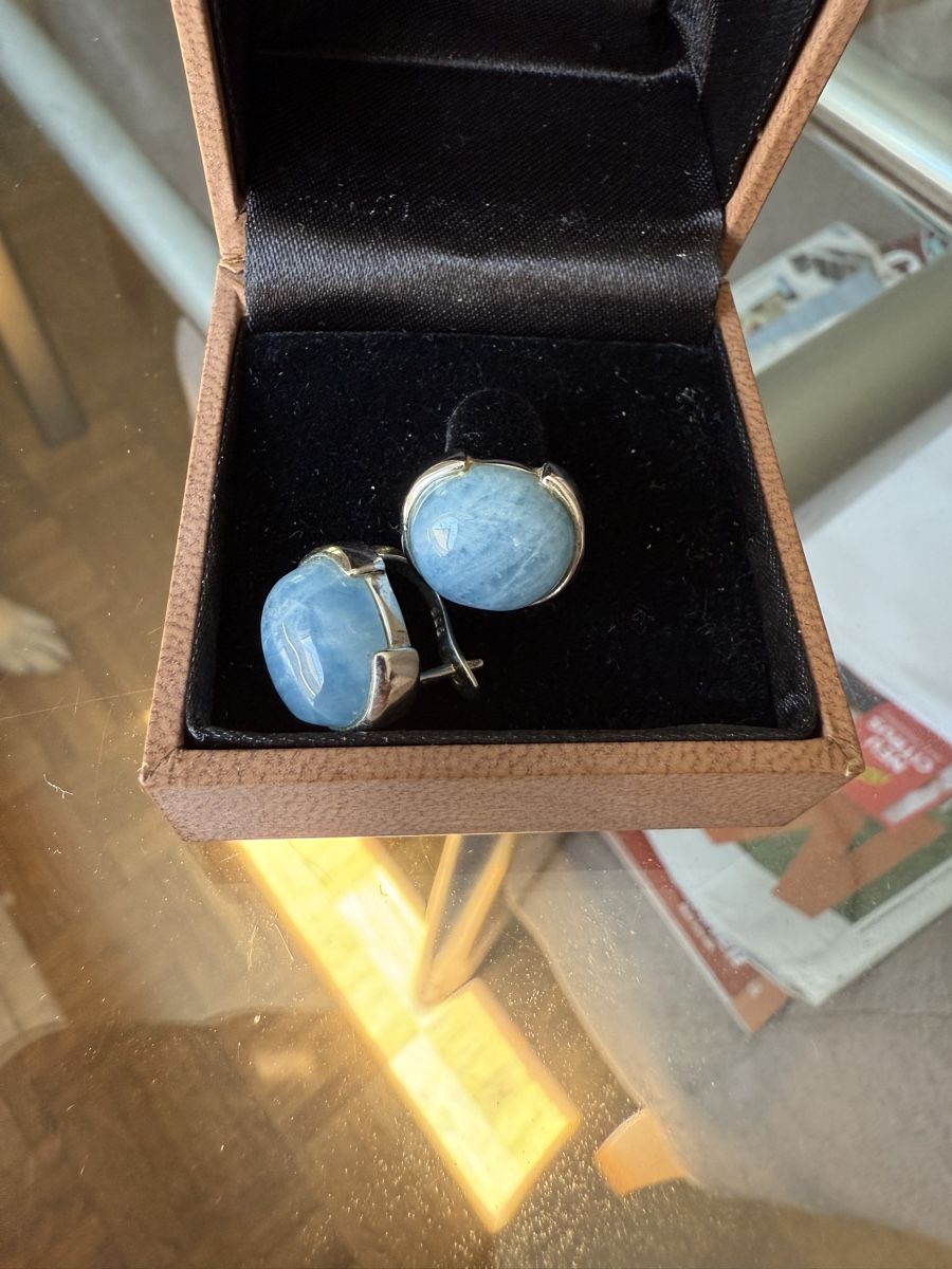 Orecchini pendenti & Orecchini a lobo: Ohrringe mit echtem Aquamarin stein – Usato da Wattwil venduto da amm_rw6l 1