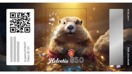 1 Swiss Crypto Stamp 4.0, ID: 1 HOLZ, Special Edition