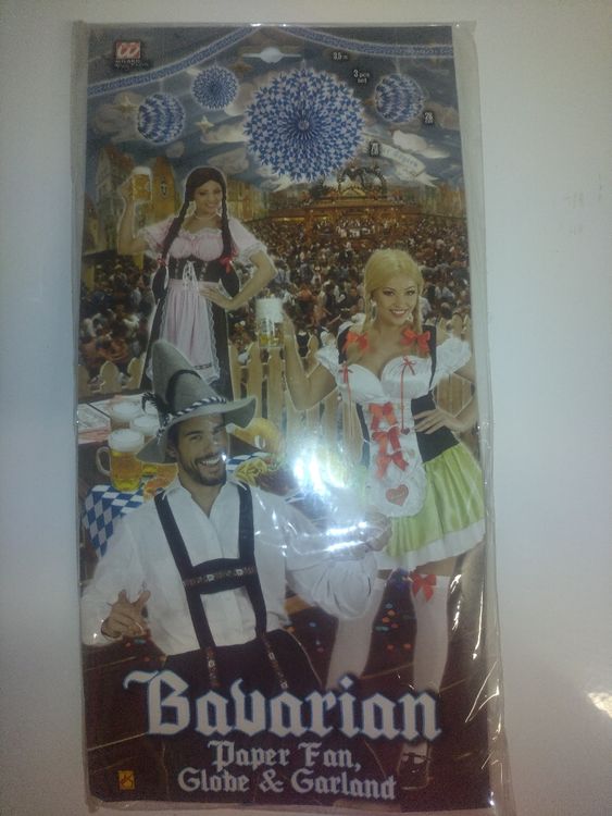 21-teiliges Oktoberfest Deko Set - Bayerische Girlanden & Hänger