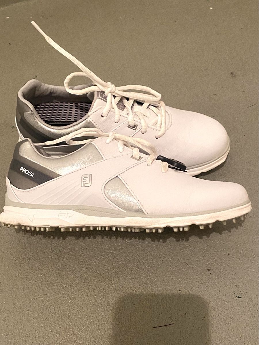 Scarpe da donna: FootJoy Damengolfschuh Pro SL, weiß Gr. 38 – Nuovo (secondo la descrizione) da Hinterkappelen venduto da zbinden_graf 2