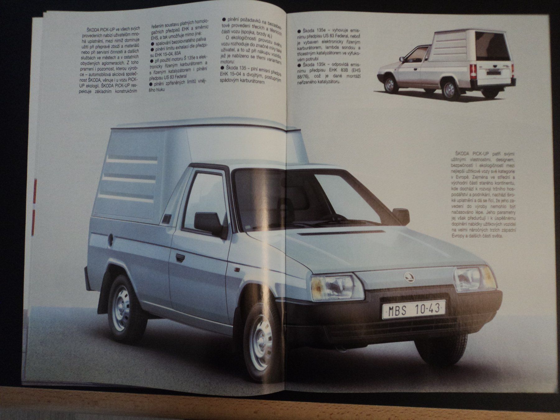 Skoda Documenti: Prospekt Skoda Pick-Up  1990er – Usato da Schwarzenburg venduto da modelCARama