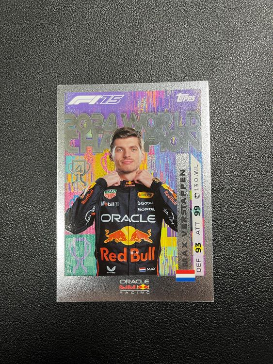 Carte Topps F1 2025 Max Verstappen Red Diamond #232/499 - Turbo Attax - Édition Limitée