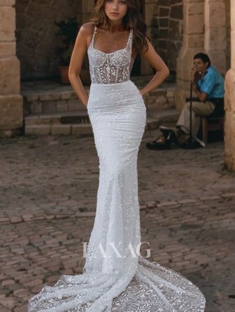 Brautkleid im Meerjungfrauen-Stil