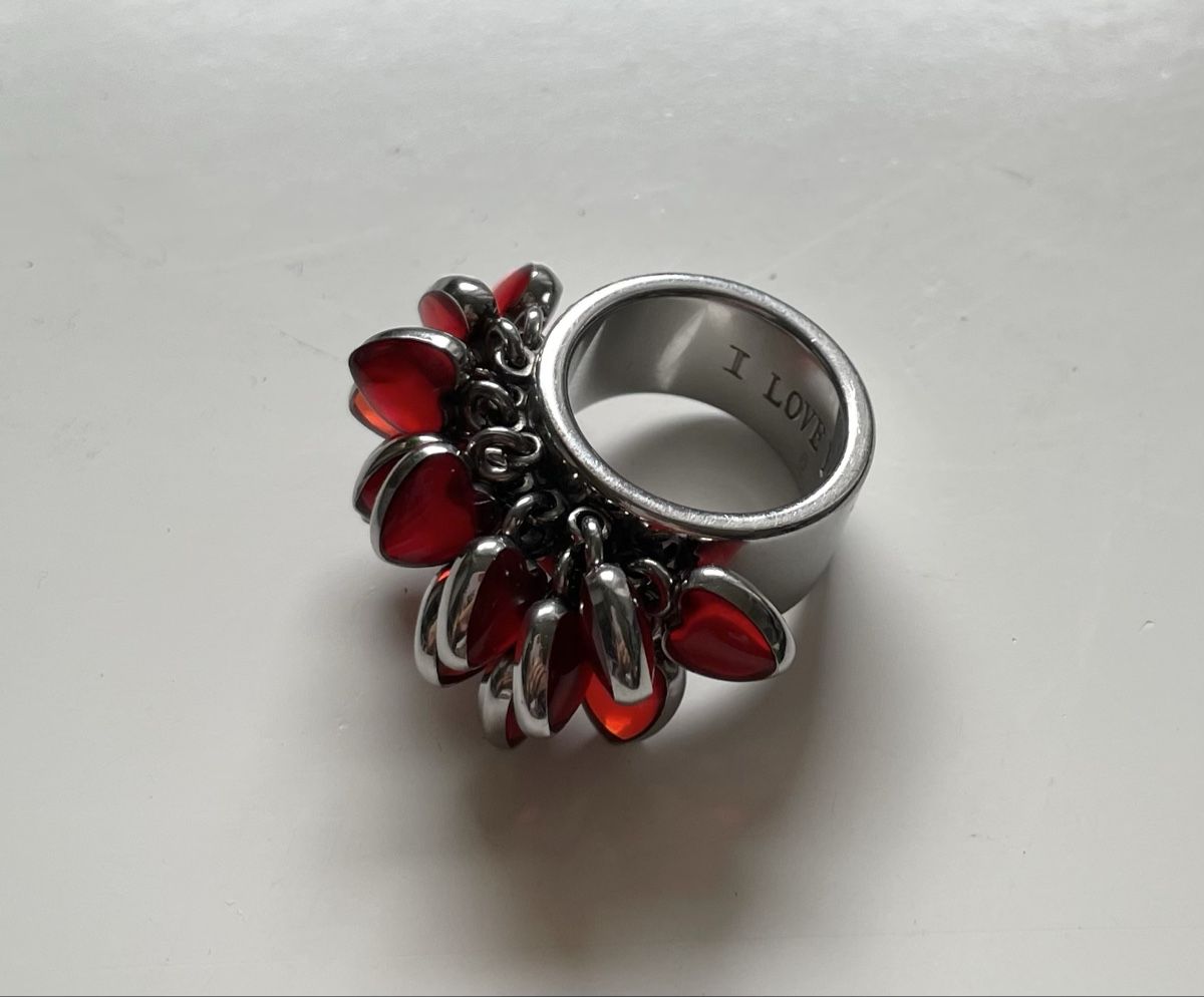 Swatch Anelli: Swatch Ring Rot mit Herzli, Gr. 6, Sommer-Accesso – Usato da Meilen venduto da delta-da-spica 1