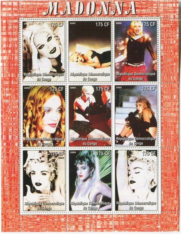 Alle Briefmarken: Block "Madonna". Kongo – Neu und originalverpackt aus Basel von Butsch5