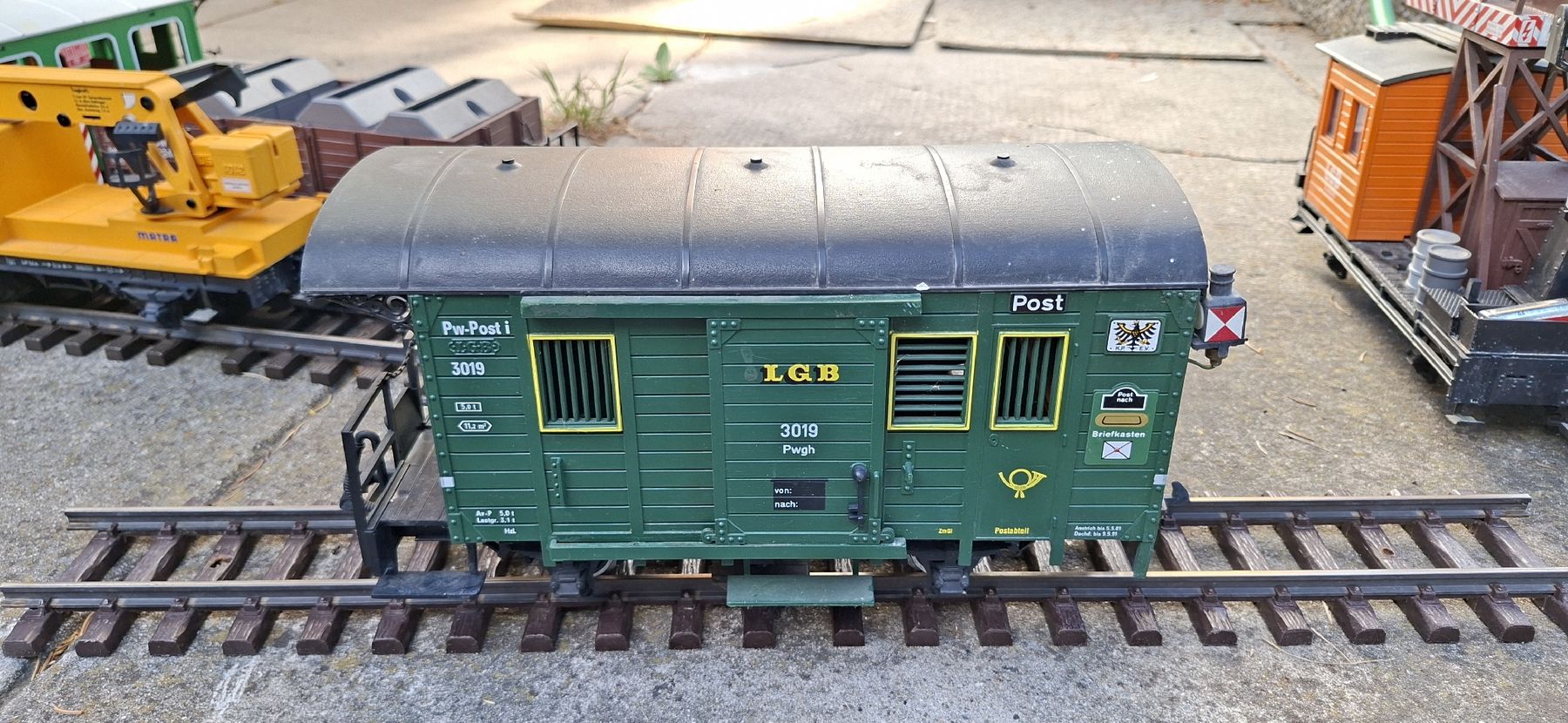 LGB Modellini di ferrovie: LGB Postwagen 3019 – Usato da Münsingen venduto da wd65