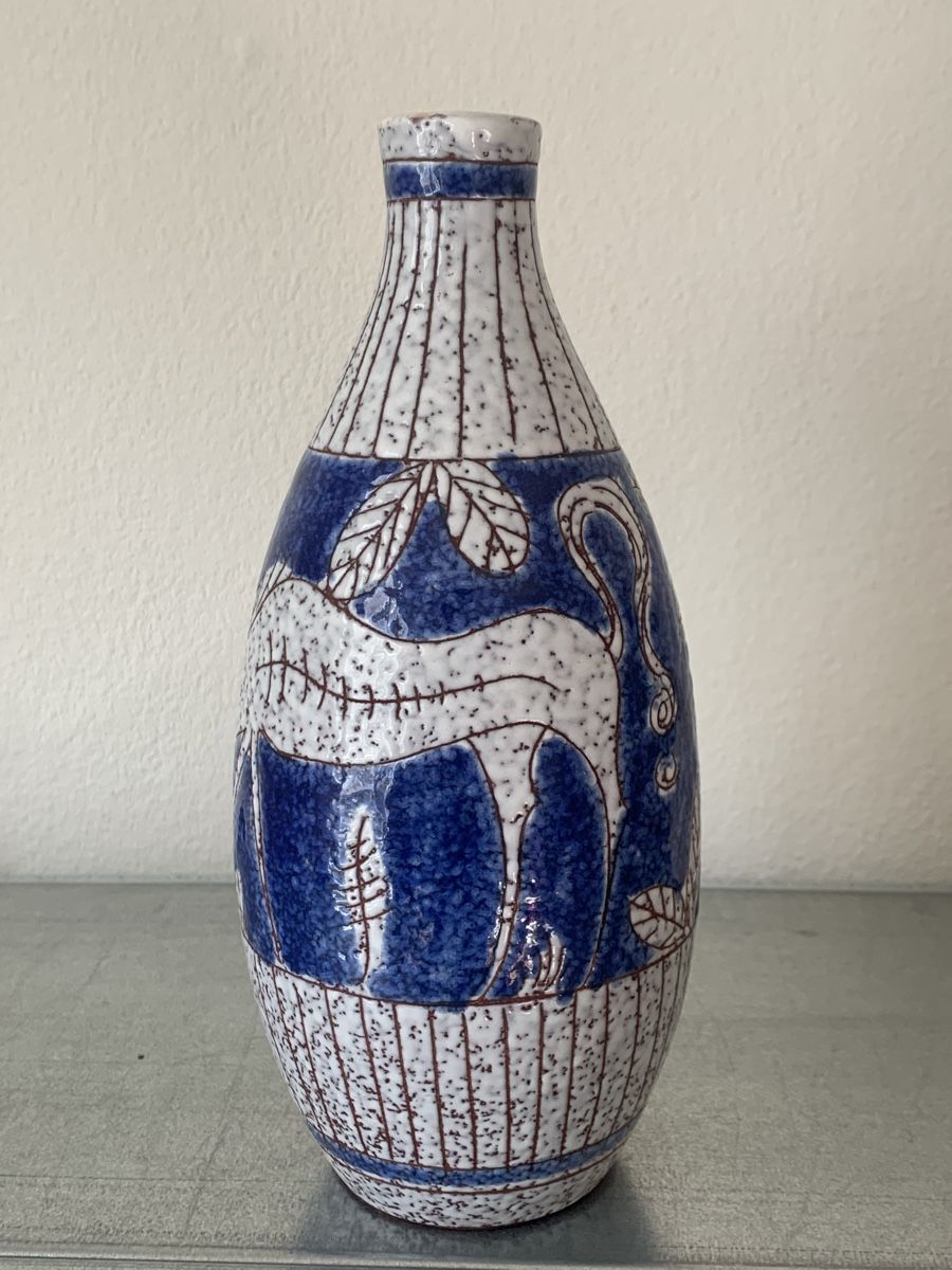 Vasi & Recipienti: Sgraffito vase fratelli Fanciullacci – Usato da Basel venduto da Amechan. 1