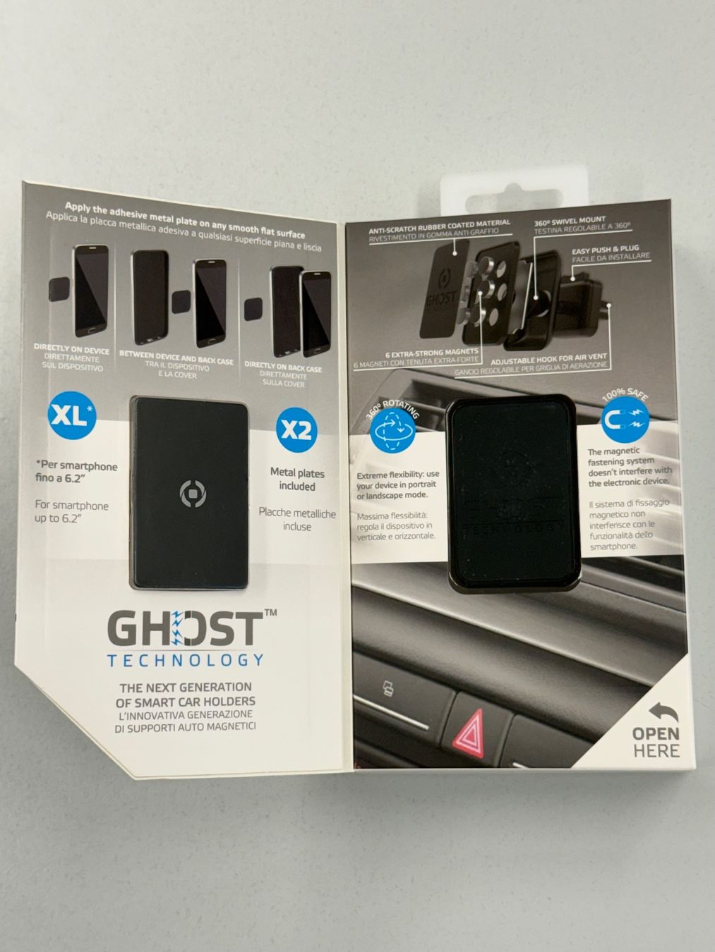 Altro in Decorazioni & Accessori: Celly Support auto Magnétique Téléphone Ghost Plus – Nuovo e nell'imballaggio originale da Zug venduto da ElPhone 1