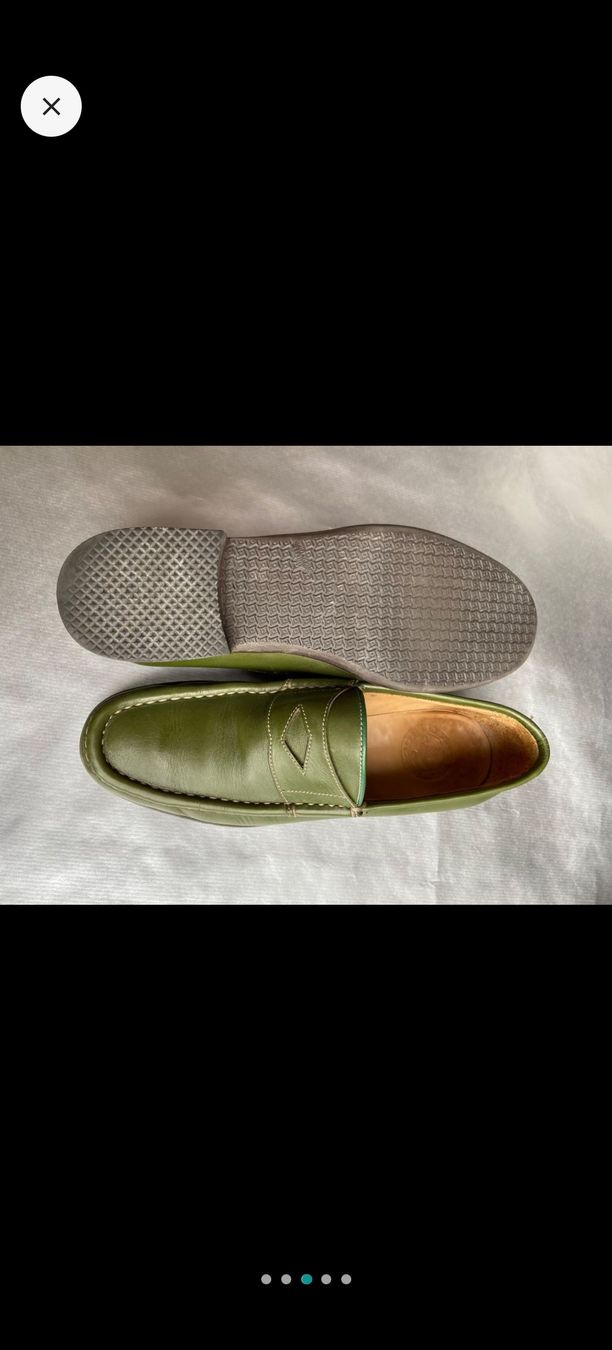 Scarpe da donna: Leder Loafer grün, Grösse 38 – Usato da Bern venduto da kat_69vw 2