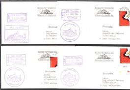 1984-1987, Lot 6 Belege Schifffahrt ab 1 Fr.!  (12545)