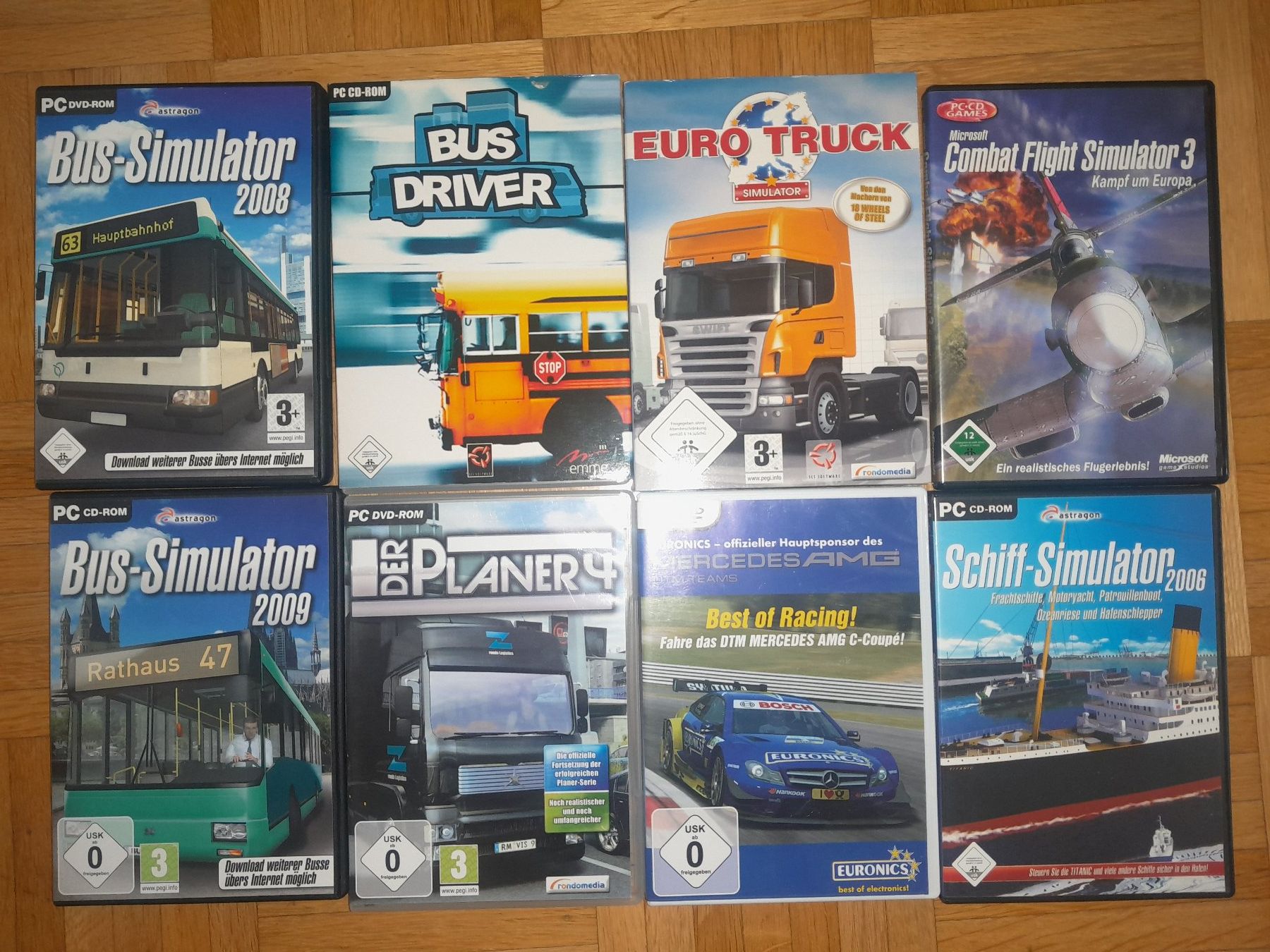 Giochi: 8 PC Games Simulator, Bus, Flight, Truck – Usato da Steffisburg venduto da FutureOne