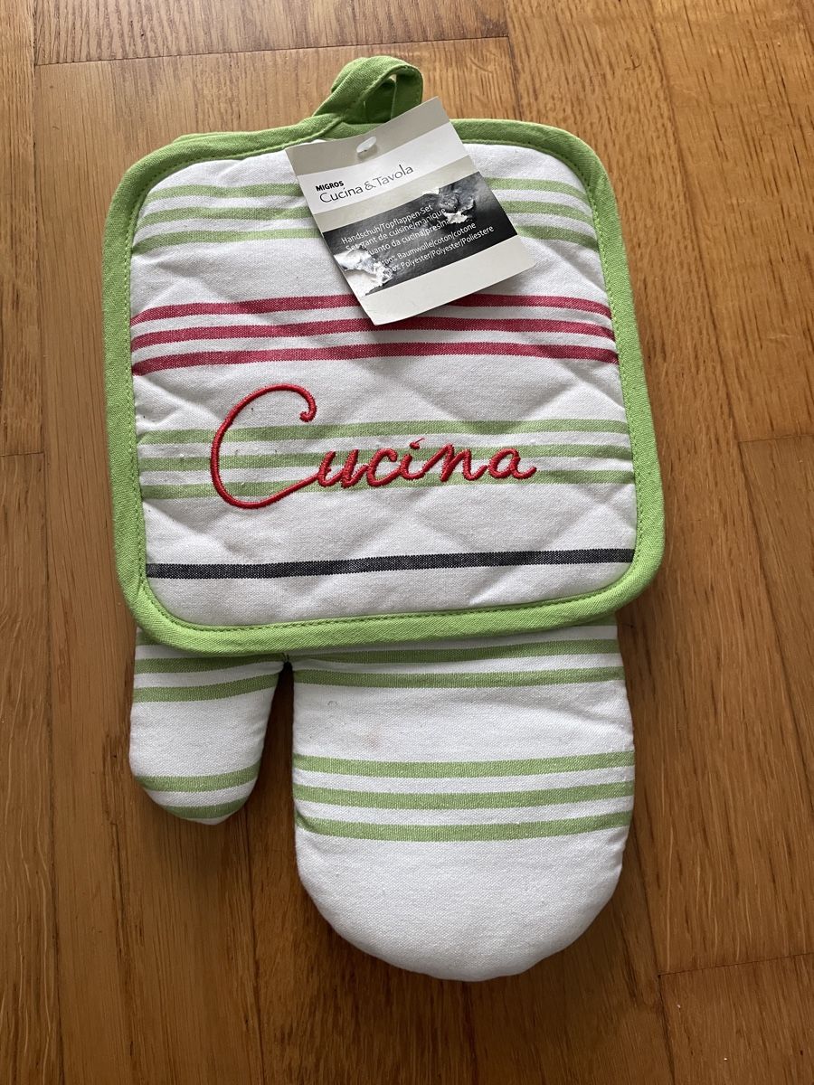 Migros Guanti & manicotti: Handschuh/Topflappen-Set – Nuovo (secondo la descrizione) da Zürich venduto da silab69