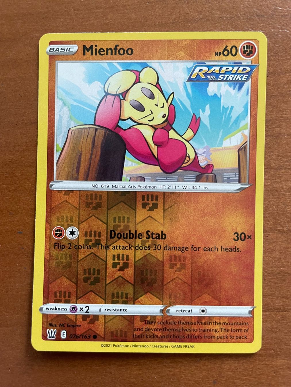 Pokémon Sammelbilder & Trading cards: Pokemon Mienfoo Reverse (Versand gratis) – Neu (gemäss Beschreibung) aus Chur von Angerson