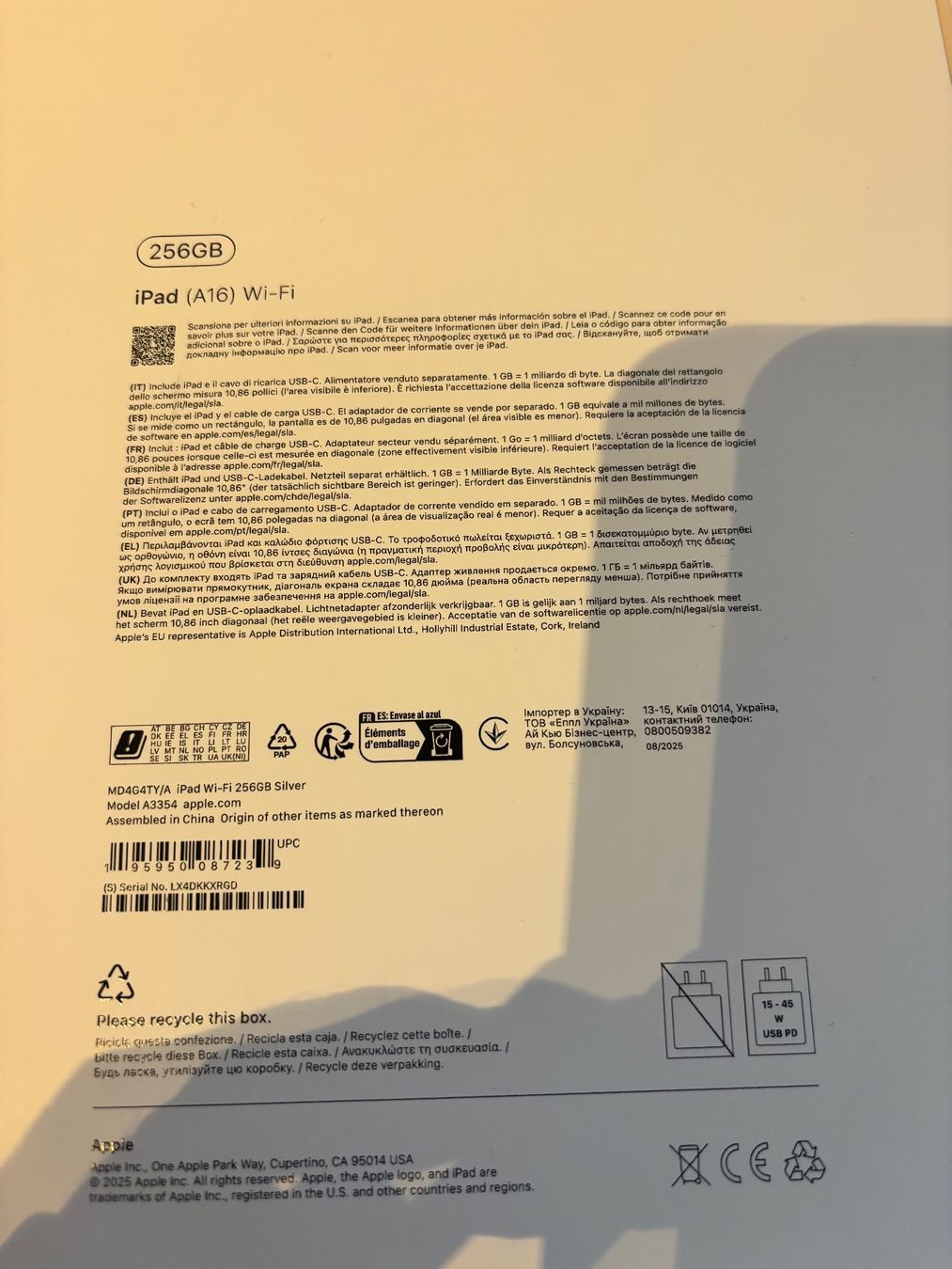 Apple iPad (A16) Wi-Fi 256 GB – Neu & originalverpackt (Neu und ...