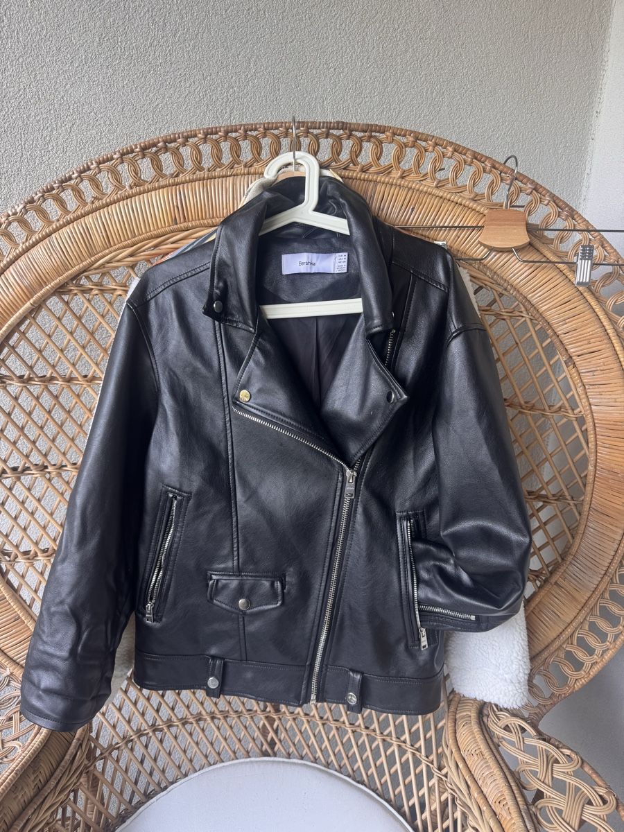 Bershka Giacche: Bershka Kunst Lederjacke – Usato da Lenzburg venduto da thynh