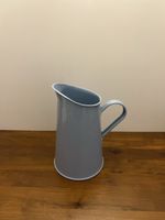 Blauer Deko Emaille-Krug, Vase