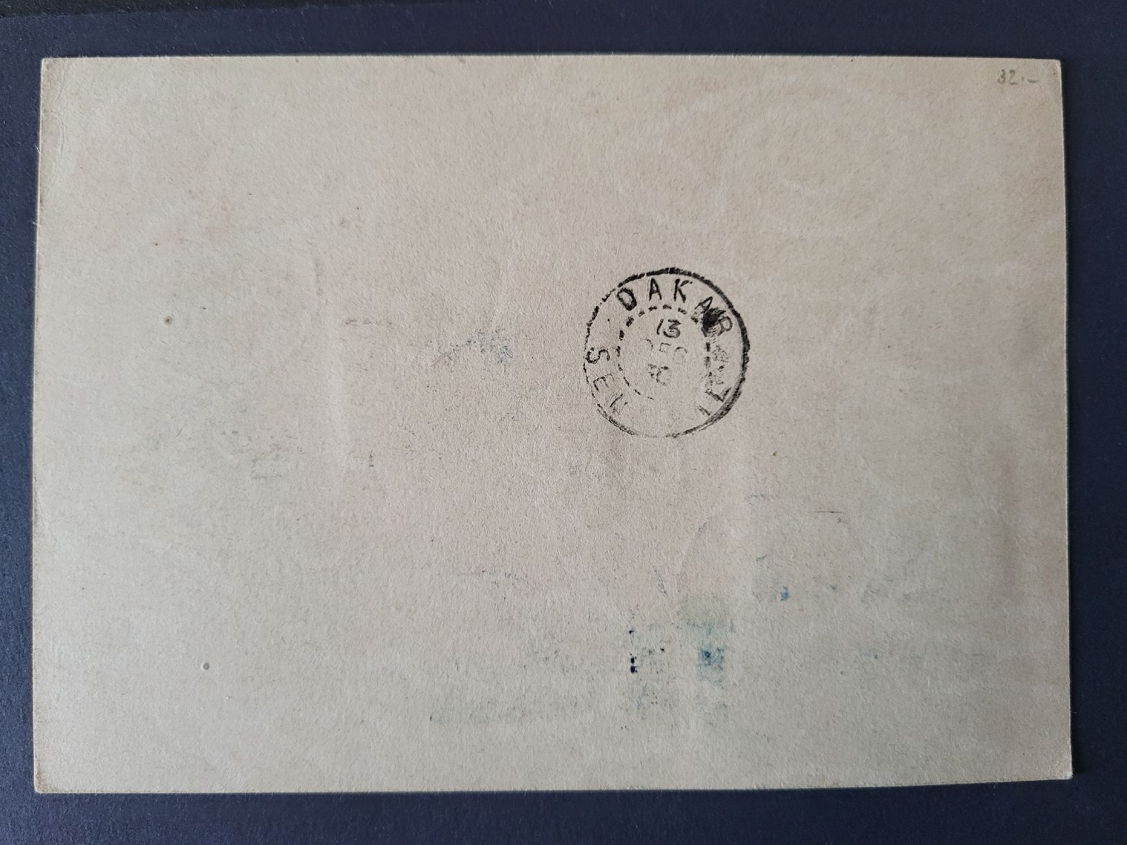 Tutti i francobolli: 1930, Postkarte mit Flugpost nach Dakar  – Usato da stäfa venduto da brandy66 1
