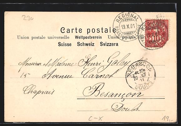 Cartoline postali: AK Le Sentier, Le Bas mit Kindern, 1901 – Usato da Berlin venduto da bartko-reher 1