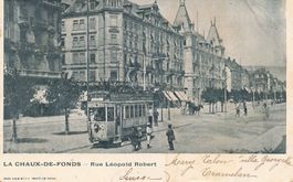 La Chaux de fonds tram Straßenbahnen