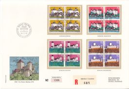 Grossbrief FDC SBK B170 - B173 im 4er-Block
