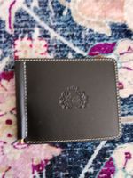 Cameridge Leder Portemonnaie mit Clip Schwarz, Neuwertig
