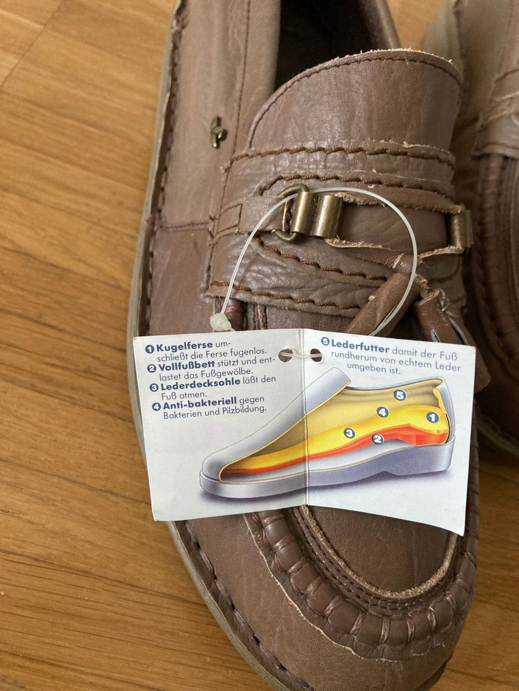 Herrenschuhe: Braune "Falcon" Leder Loafer, Gr. 43 - NEU – Neu (gemäss Beschreibung) aus Basel von Nofretete39 1