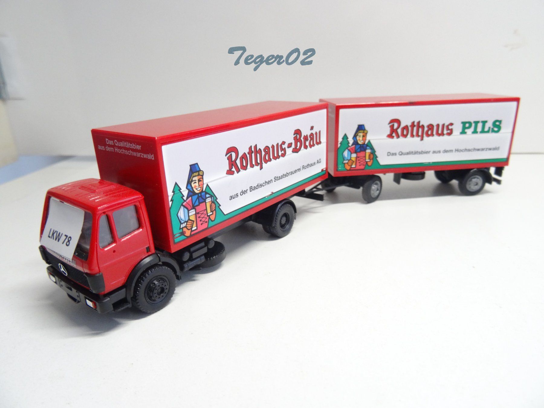 Modellini di ferrovie: LKW 78 mit Anhänger 1:87 – Nuovo (secondo la descrizione) da Hochdorf venduto da Teger02