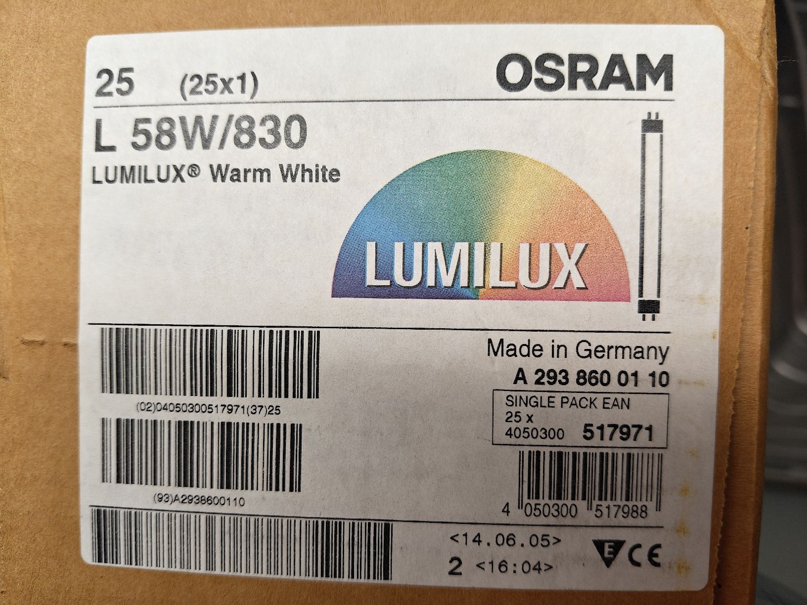 Osram Lampen: FL Leuchte 58W/830 – Neu und originalverpackt aus Kirchberg SG von JC1988