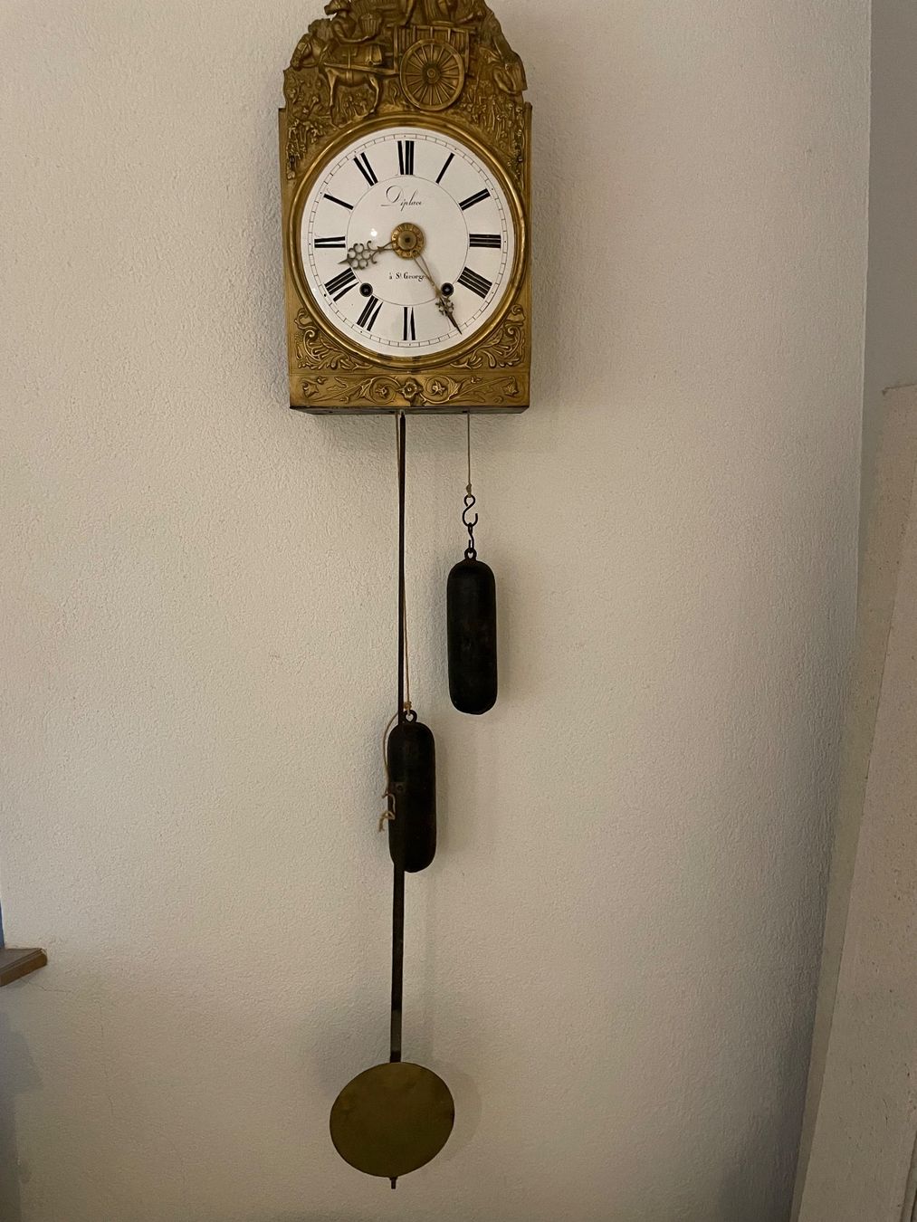 Orologi da terra & Orologi da parete: Horloge comtoise ancienne thème les vendanges – Difettoso da Lamboing venduto da christopheO 2
