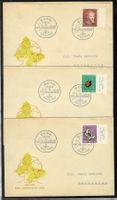 1952 J143-147 Serie auf 5 illustrierten FDC (15933)